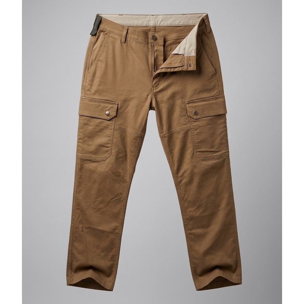 Duluth Trading 40 Grit Brown Cargo Pants Straight Leg Utility Workwear 36x30
